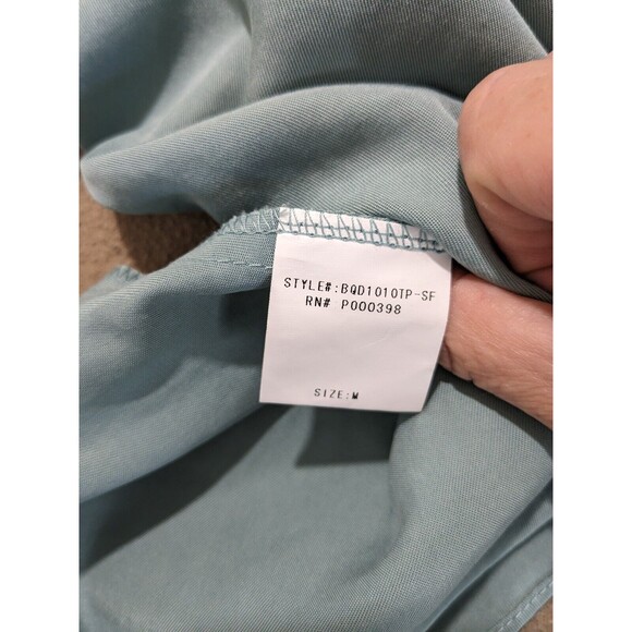 Blaque Label Women's Green Short Sleeve Blouse M *READ DESCRIPTION* - Picture 6 of 8